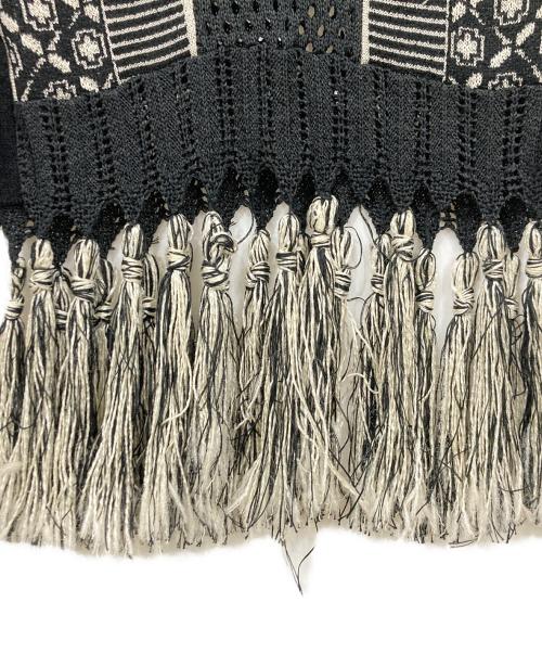 PUBLIC TOKYO（パブリックトウキョウ）PUBLIC TOKYO (パブリックトウキョウ) ジャガードニットベスト アイボリー×ブラック サイズ:FREEの古着・服飾アイテム