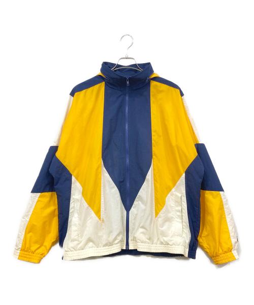 VOTE MAKE NEW CLOTHES（ヴォートメイクニュークローズ）VOTE MAKE NEW CLOTHES (ヴォートメイクニュークローズ) ナイロンジャケット ネイビー×イエロー サイズ:MEDIUMの古着・服飾アイテム