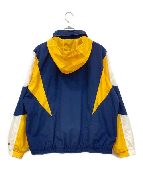 VOTE MAKE NEW CLOTHES（ヴォートメイクニュークローズ）VOTE MAKE NEW CLOTHES (ヴォートメイクニュークローズ) ナイロンジャケット ネイビー×イエロー サイズ:MEDIUMの古着・服飾アイテム