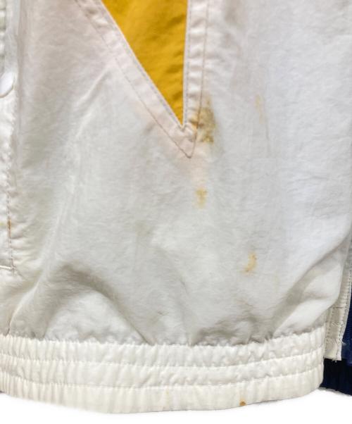 VOTE MAKE NEW CLOTHES（ヴォートメイクニュークローズ）VOTE MAKE NEW CLOTHES (ヴォートメイクニュークローズ) ナイロンジャケット ネイビー×イエロー サイズ:MEDIUMの古着・服飾アイテム