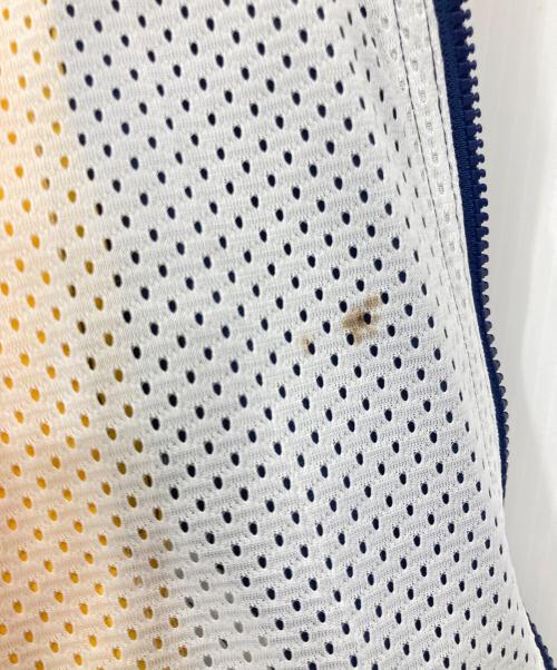 VOTE MAKE NEW CLOTHES（ヴォートメイクニュークローズ）VOTE MAKE NEW CLOTHES (ヴォートメイクニュークローズ) ナイロンジャケット ネイビー×イエロー サイズ:MEDIUMの古着・服飾アイテム