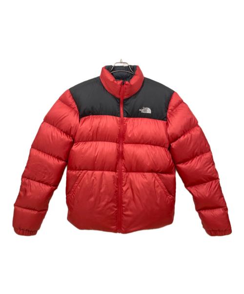 THE NORTH FACE（ザ ノース フェイス）THE NORTH FACE (ザ ノース フェイス) NUPTSE3 DOWN JACKET レッド×ブラック サイズ:Mの古着・服飾アイテム