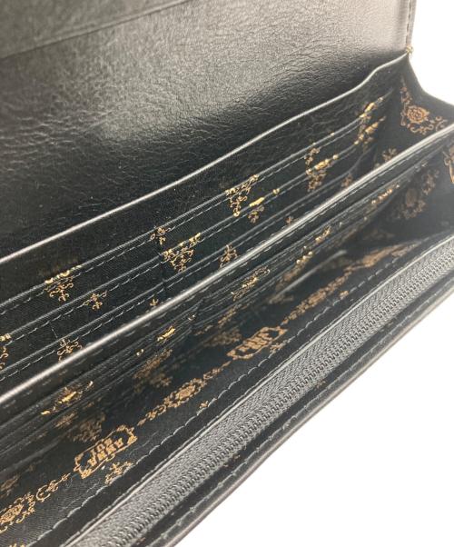 ANNA SUI（アナスイ）ANNA SUI (アナスイ) 長財布 ブラック×ゴールドの古着・服飾アイテム