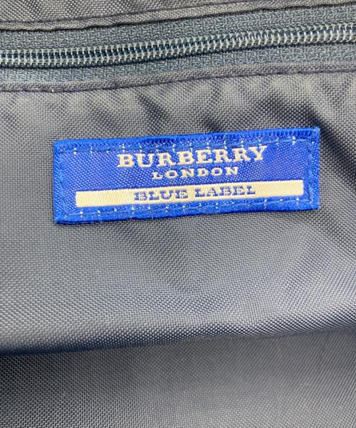 BURBERRY BLUE LABEL（バーバリー ブルー レーベル）BURBERRY BLUE LABEL (バーバリー ブルー レーベル) ハンドバッグ ブラック×レッドの古着・服飾アイテム