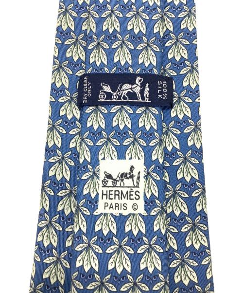 HERMES（エルメス）HERMES (エルメス) ネクタイ グリーン×ブルー サイズ:-の古着・服飾アイテム