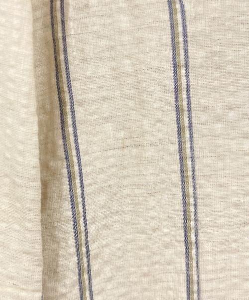 LARDINI（ラルディーニ）LARDINI (ラルディーニ) リネンテーラードジャケット ブルー×ベージュ サイズ:Mの古着・服飾アイテム