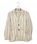 LARDINI（ラルディーニ）の古着「リネンテーラードジャケット」｜ブルー×ベージュ