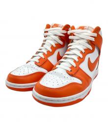 NIKE（ナイキ）の古着「ハイカットスニーカー/	DUNK HIGH」｜オレンジ×ホワイト