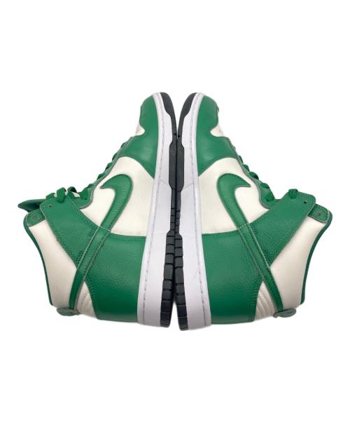 NIKE（ナイキ）NIKE (ナイキ) ハイカットスニーカー ホワイト×グリーン サイズ:27.5cmの古着・服飾アイテム