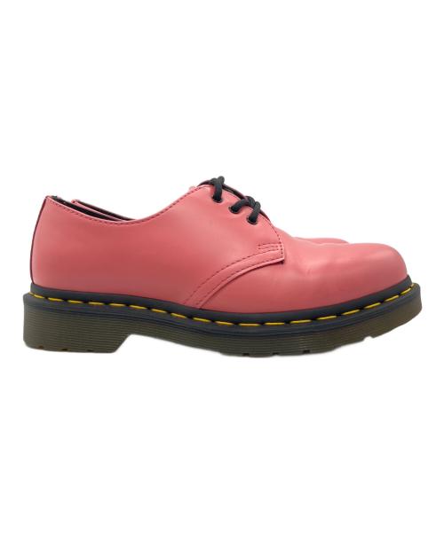 Dr.Martens（ドクターマーチン）Dr.Martens (ドクターマーチン) 3ホールシューズ ピンク×ブラック サイズ:US Mの古着・服飾アイテム