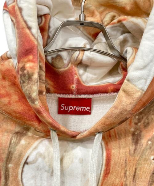 SUPREME（シュプリーム）SUPREME (シュプリーム) プルオーバーパーカー ホワイト×ブラウン サイズ:Mサイズの古着・服飾アイテム
