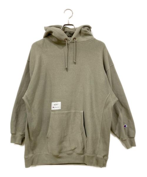 WTAPS（ダブルタップス）WTAPS (ダブルタップス) Champion (チャンピオン) ACADEMY HOODED グリーン サイズ:Lサイズの古着・服飾アイテム