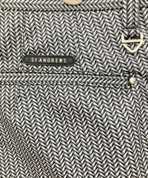 St ANDREWS（セントアンドリュース）St ANDREWS (セントアンドリュース) ゴルフウェア(パンツ) ネイビー×ホワイト サイズ:Lサイズの古着・服飾アイテム