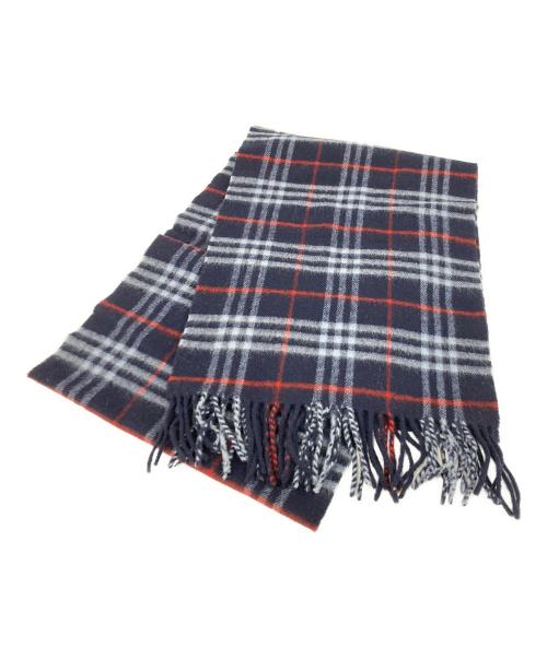 BURBERRY LONDON（バーバリーロンドン）BURBERRY LONDON (バーバリーロンドン) マフラー ネイビーの古着・服飾アイテム