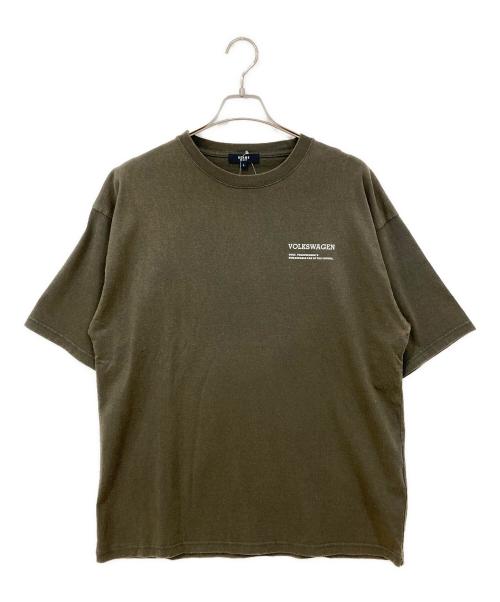 BEAMS HEART（ビームスハート）BEAMS HEART (ビームスハート) 半袖カットソー カーキ サイズ:Lの古着・服飾アイテム