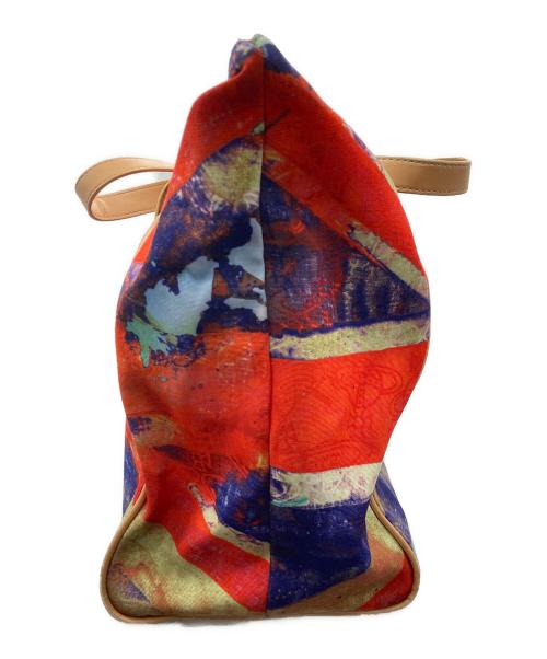 Vivienne Westwood（ヴィヴィアンウエストウッド）Vivienne Westwood (ヴィヴィアンウエストウッド) キャンバストートバッグ オレンジの古着・服飾アイテム