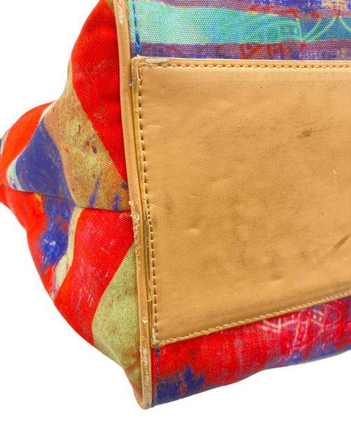 Vivienne Westwood（ヴィヴィアンウエストウッド）Vivienne Westwood (ヴィヴィアンウエストウッド) キャンバストートバッグ オレンジの古着・服飾アイテム