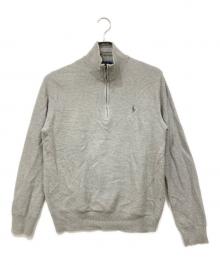 POLO RALPH LAUREN（ポロ・ラルフローレン）の古着「ハーフジップスウェット」｜グレー