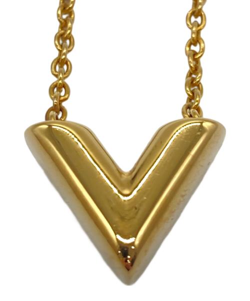 LOUIS VUITTON（ルイ ヴィトン）LOUIS VUITTON (ルイ ヴィトン) イニシャル アルファベット ネックレス ゴールドカラーの古着・服飾アイテム