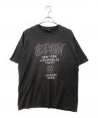 stussyステューシー）の古着「半袖カットソー」｜ブラック