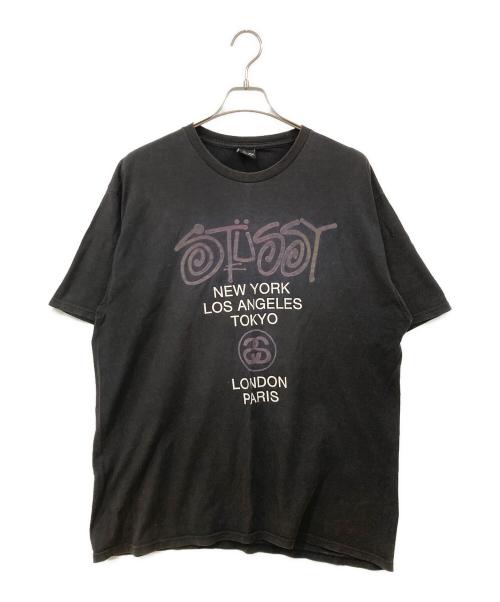 stussy（ステューシー）stussy (ステューシー) 半袖カットソー ブラック サイズ:XLの古着・服飾アイテム
