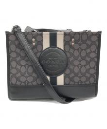 COACH（コーチ）の古着「ショルダーバッグ/シグネチャー」｜ブラック