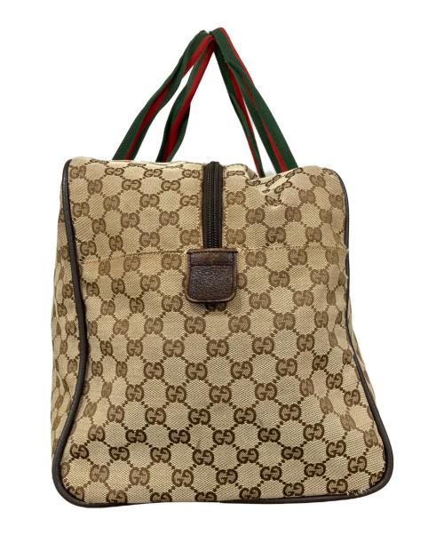 GUCCI（グッチ）GUCCI (グッチ) ボストンバッグ/シェリーライン ベージュの古着・服飾アイテム