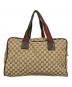 GUCCI (グッチ) ボストンバッグ/シェリーライン ベージュ：20000円