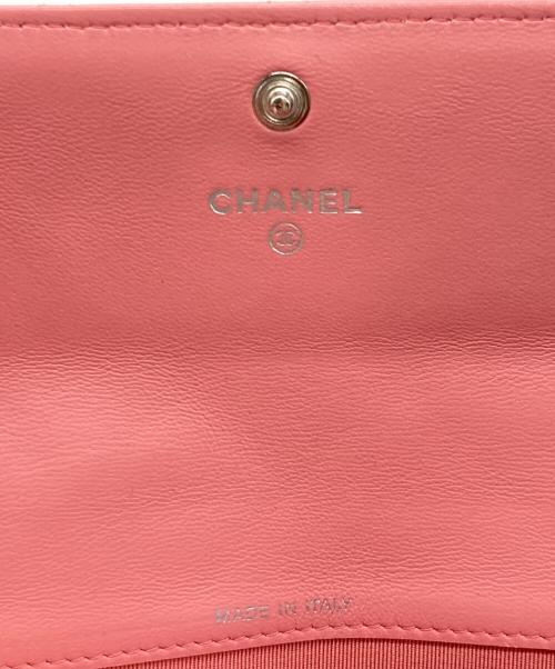 CHANEL（シャネル）CHANEL (シャネル) フラップロングウォレット ピンクの古着・服飾アイテム