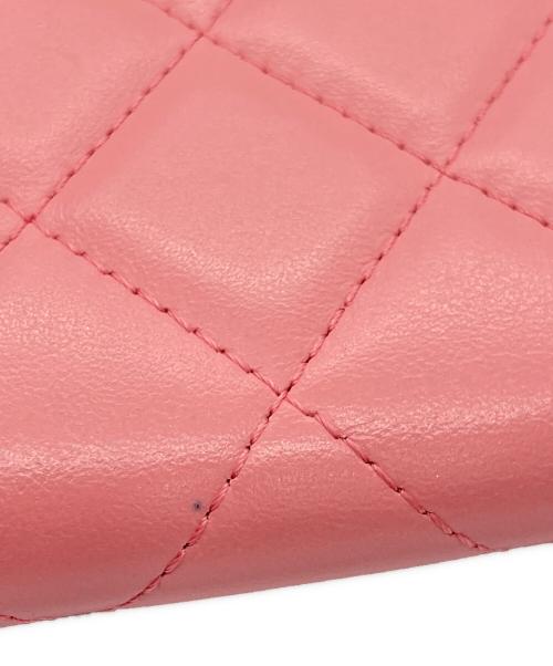 CHANEL（シャネル）CHANEL (シャネル) フラップロングウォレット ピンクの古着・服飾アイテム