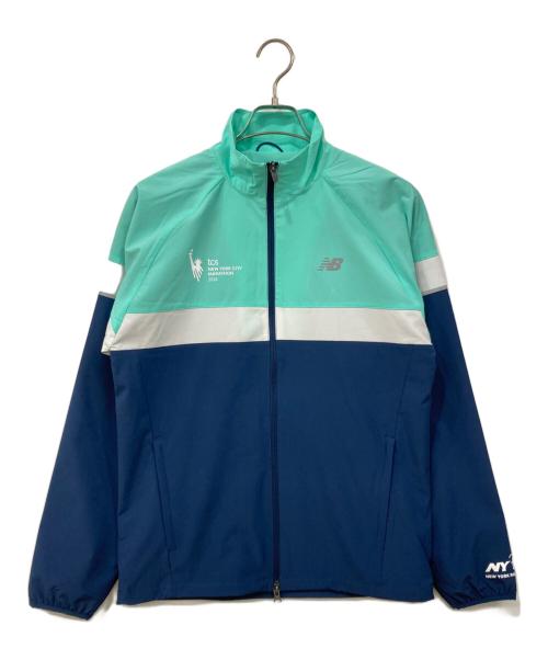 NEW BALANCE（ニューバランス）NEW BALANCE (ニューバランス) NEW YORK CITY MARATHONジャケット ブルー×ネイビー サイズ:Mサイズ 未使用品の古着・服飾アイテム