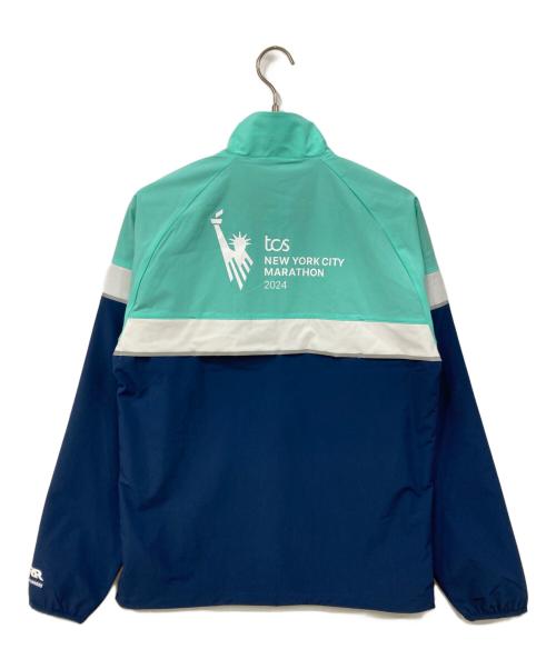 NEW BALANCE（ニューバランス）NEW BALANCE (ニューバランス) NEW YORK CITY MARATHONジャケット ブルー×ネイビー サイズ:Mサイズ 未使用品の古着・服飾アイテム