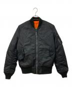 ALPHAアルファ）の古着「MA-1ジャケット」｜ブラック