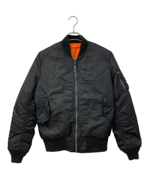 ALPHA（アルファ）ALPHA (アルファ) MA-1ジャケット ブラック サイズ:Mサイズの古着・服飾アイテム