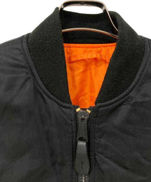 ALPHA（アルファ）ALPHA (アルファ) MA-1ジャケット ブラック サイズ:Mサイズの古着・服飾アイテム