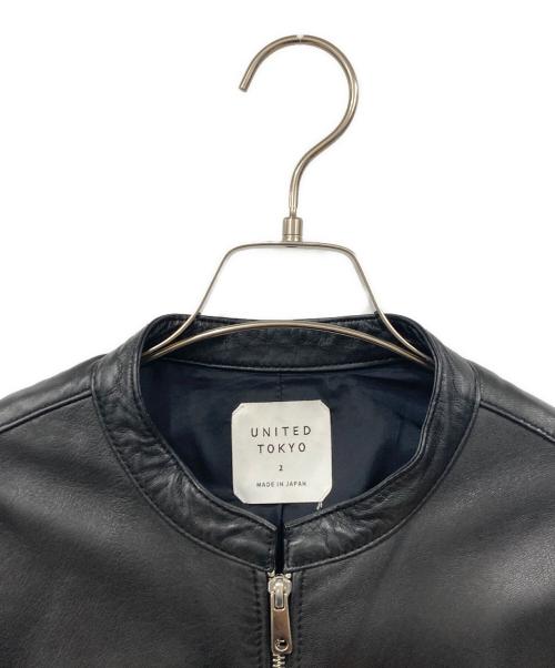 UNITED TOKYO（ユナイテッドトーキョー）UNITED TOKYO (ユナイテッドトーキョー) レザージャケット グレー サイズ:SIZE 2の古着・服飾アイテム