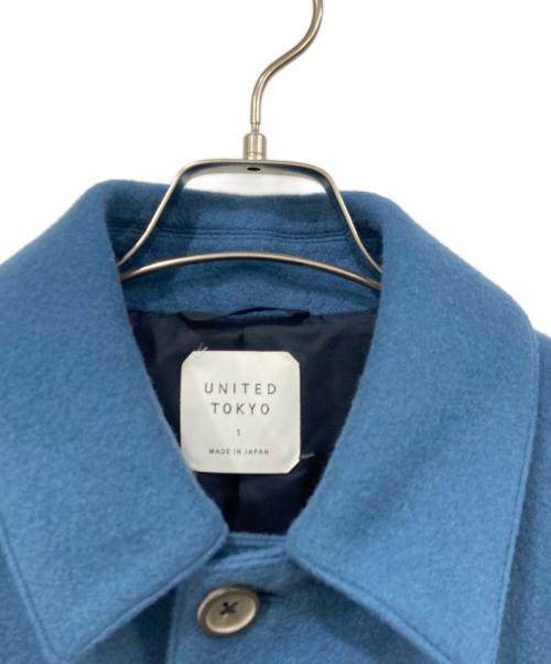 UNITED TOKYO（ユナイテッドトーキョー）UNITED TOKYO (ユナイテッドトーキョー) ステンカラーコート ブルー サイズ:SIZE 1の古着・服飾アイテム