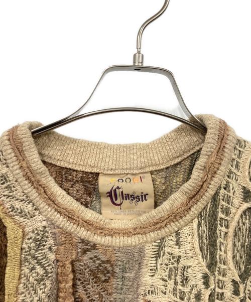 Coogi（クージー）Coogi (クージー) 厚手ニット ブラウン サイズ:XLサイズの古着・服飾アイテム