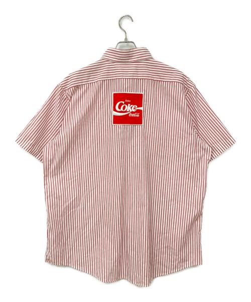 Unitog（ユニトグ）Unitog (ユニトグ) 半袖シャツ レッド サイズ:Lの古着・服飾アイテム