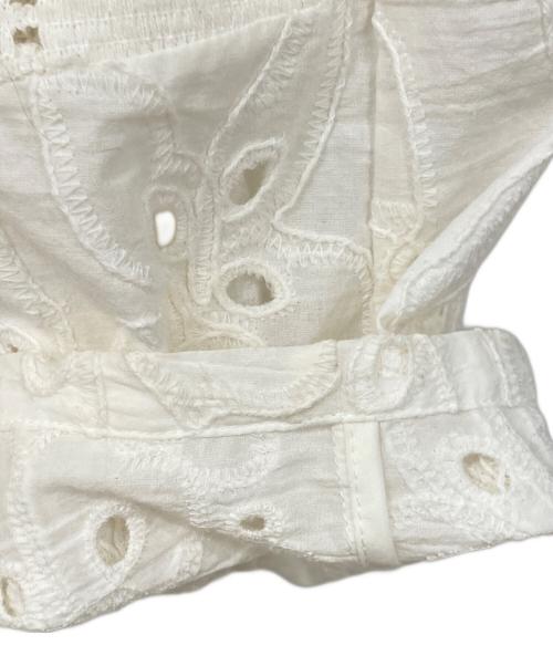 MAISON SPECIAL（メゾンスペシャル）MAISON SPECIAL (メゾンスペシャル) Lace Fabric Docking Jacket ホワイト サイズ:FREEの古着・服飾アイテム