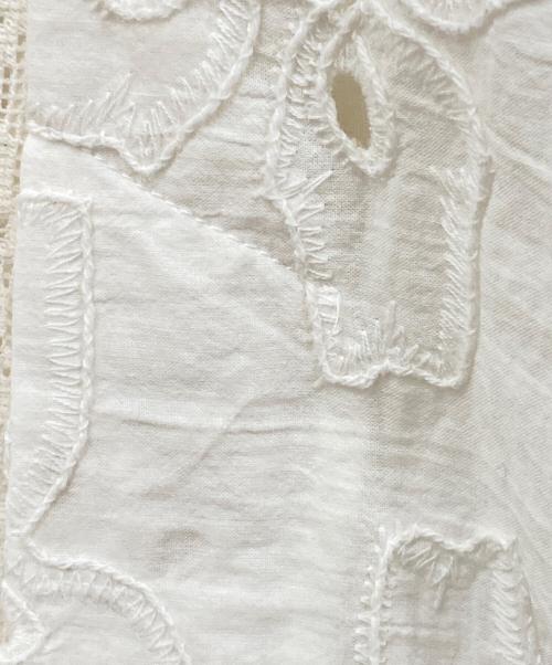 MAISON SPECIAL（メゾンスペシャル）MAISON SPECIAL (メゾンスペシャル) Lace Fabric Docking Jacket ホワイト サイズ:FREEの古着・服飾アイテム