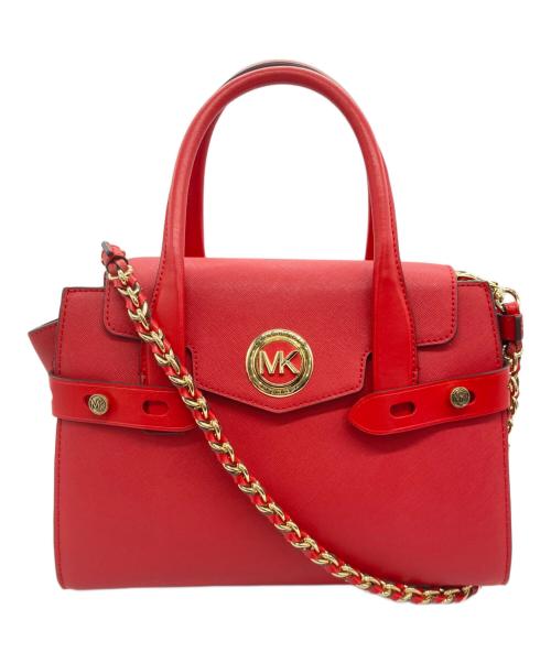 MICHAEL KORS（マイケル・コース）MICHAEL KORS (マイケル・コース) 2WAYバッグ レッドの古着・服飾アイテム