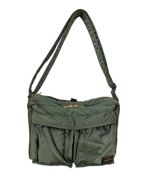PORTER（ポーター）PORTER (ポーター) SLING BAG W zip(L) セージグリーンの古着・服飾アイテム