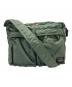 PORTER（ポーター）の古着「SLING BAG W zip(L)」｜セージグリーン