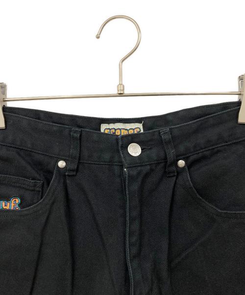 HUF（ハフ）HUF (ハフ) ワイドパンツ ブラック サイズ:SIZE 32の古着・服飾アイテム