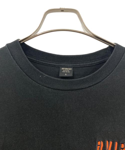 AVIREX（アヴィレックス）AVIREX (アヴィレックス) 長袖カットソー ブラック サイズ:Lサイズの古着・服飾アイテム