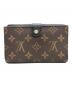 LOUIS VUITTON (ルイ ヴィトン) ポルトフォイユ パラス コンパクト ブラウン×ブラック：25000円
