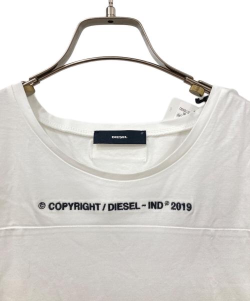 DIESEL（ディーゼル）DIESEL (ディーゼル) 半袖ワンピース ホワイト サイズ:XSサイズ 未使用品の古着・服飾アイテム