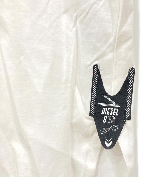 DIESEL（ディーゼル）DIESEL (ディーゼル) 半袖ワンピース ホワイト サイズ:XSサイズ 未使用品の古着・服飾アイテム