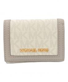 MICHAEL KORS（マイケル・コース）の古着「コンパクトウォレット」｜ホワイト×グレー